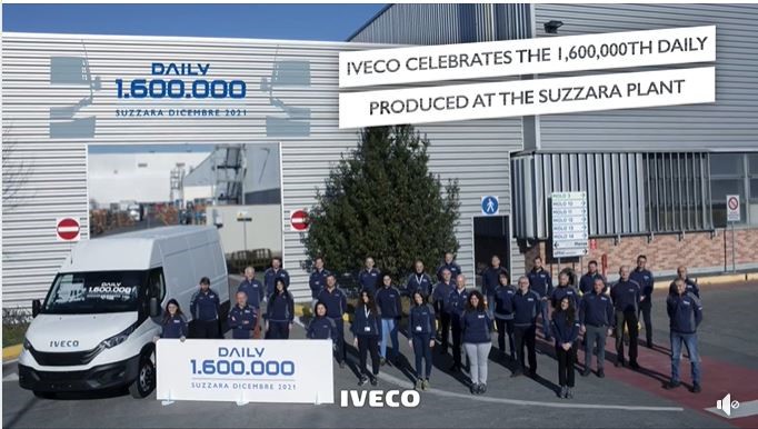 IVECO viert een nieuw record: de productie van de 1.600.000ste Daily.